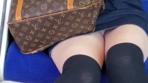 【画像】陰、電車内でsex女を盗撮